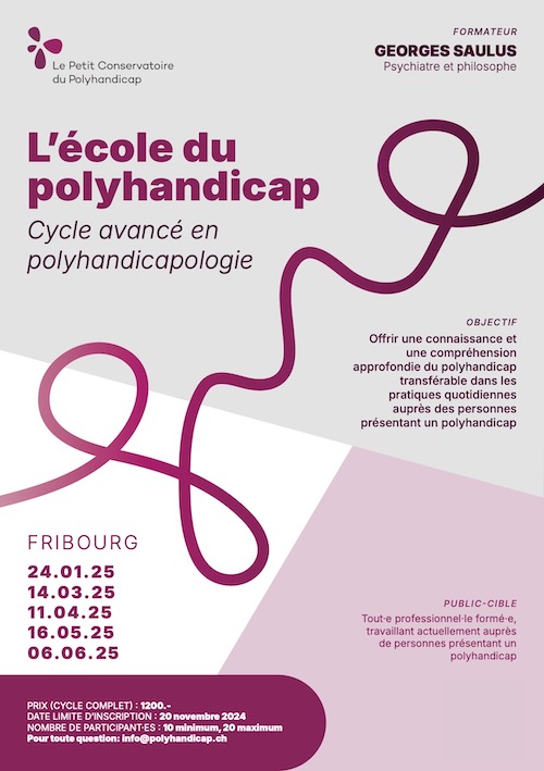 Flyer - L'école du polyhandicap - Cycle avancé en polyhandicapologie